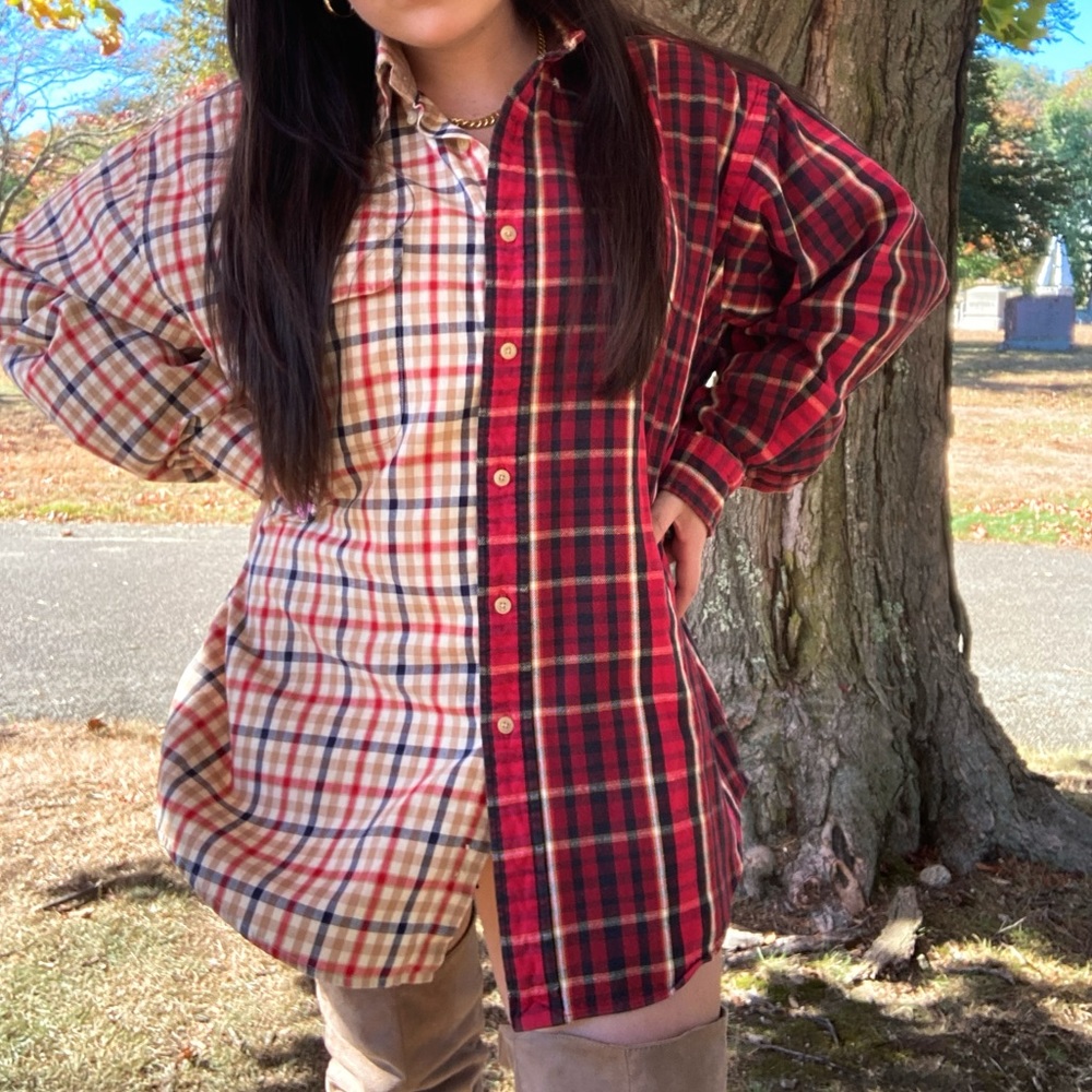 Reworked Vintage Split Flannel